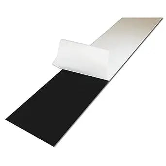 Rubber Strip, Neoprene, Rubber Width 4 in, Rubber Length 1 ft, Rubber Thickness 3/16 in, 30A, Adhesive Backing