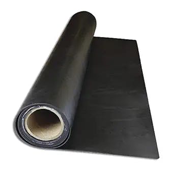 Rubber Roll, Neoprene Rubber, Width 36 in, Rubber Length 25 ft, Rubber Thickness 1/8 in, 40A