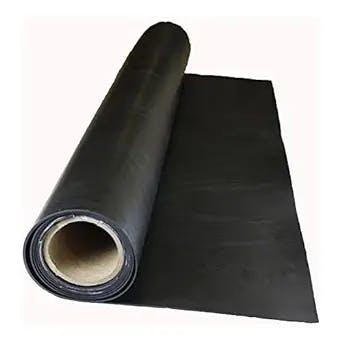 Rubber Roll, Neoprene Economy Grade, Rubber Width 24 in, Rubber Length 5 ft, Rubber Thickness 1 in, 40A, Plain Backing