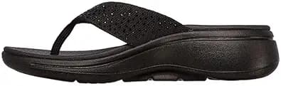 Skechers Go Walk Arch Fit Knit Sandal with Rhinestones: The Perfect Combina