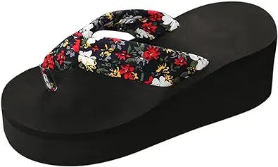 Step Up Your Summer Game with These Floral Wedge Flip Flops!