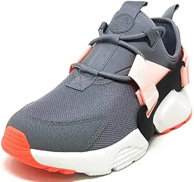 NIKE Women's Air Huarache City Low Shoes (7, Grey/Pink)