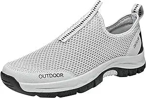 Men-Extra Wide Fit Trainers Walking Shoes Mens Shoes Summer Large Size Casual Hollow Out Breathable Mesh Casual Shoes Running for Men Outdoor Walking (White, 11)