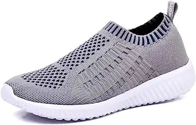 TIOSEBON Women's Athletic Walking Shoes Slip On Casual Mesh-Comfortable Tennis Workout Sneakers