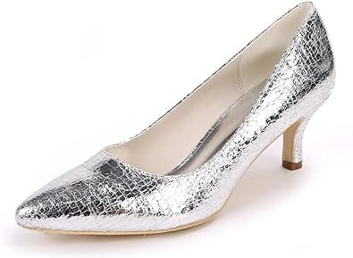 GGBLCS Women's Mid Heels Sandals Comfortable Wedding Dress Bridal Prom Shoes
