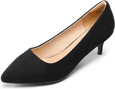 The Moda Low Heel D'Orsay Pointed Toe Pump Shoes by DREAM PAIRS: Add some s