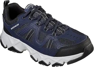 Kick up Your Feet with the Skechers Men's Wide Width Crossbar Sneakers