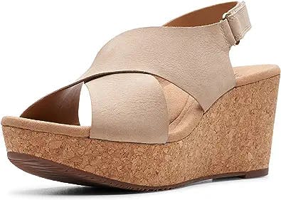 Step up your shoe game with Clarks Women's Annadel Eirwyn Wedge Sandals!