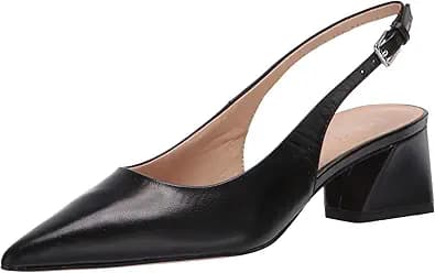 Franco Sarto Women's Racer Slingback Low Block Heel Pointed Toe Pump