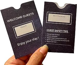 Hotel Key Card EnvelopesSleeveCoverHolder ( Pack of 1000 Sleeve inside box ) Envelope size 3.55 inch Height x 2.37 inch Width , Fits up to 4 RFID or Magnetic Stripe Hotel Key Cards. SC_E_00N05
