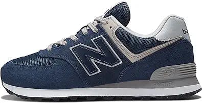 New Balance ML574EVN Trainers Shoes (2E Width) -8 US Navy: The Wide Foot Wo
